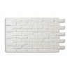 28" Faux Brick Panel - White
