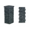 Faux Stone Column Wrap 36" - Charcoal