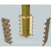 Faux Stone Column Wrap 36" - Sedona - Install 2