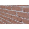 28" Faux Brick Panel - Red - Light Grout - Close