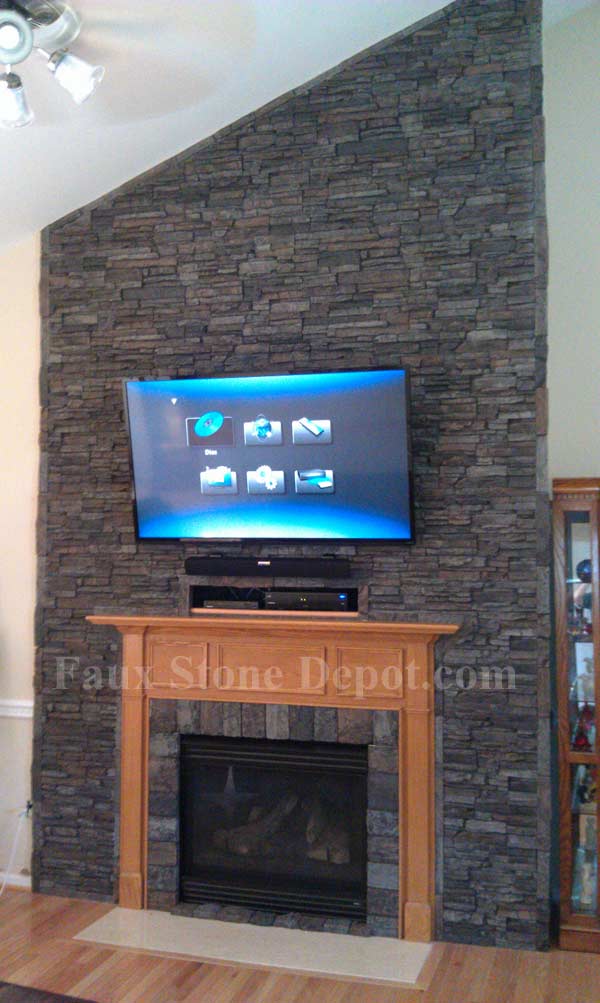 Fireplace Remodeling Without The Hassle, Fake Fireplace Stone Panels